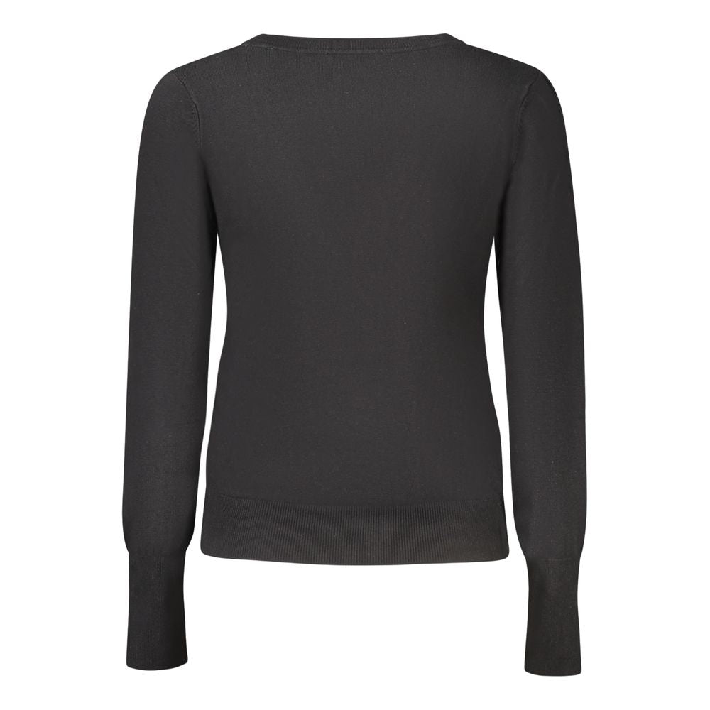 Black Viscose Women Cardigan - ventzia