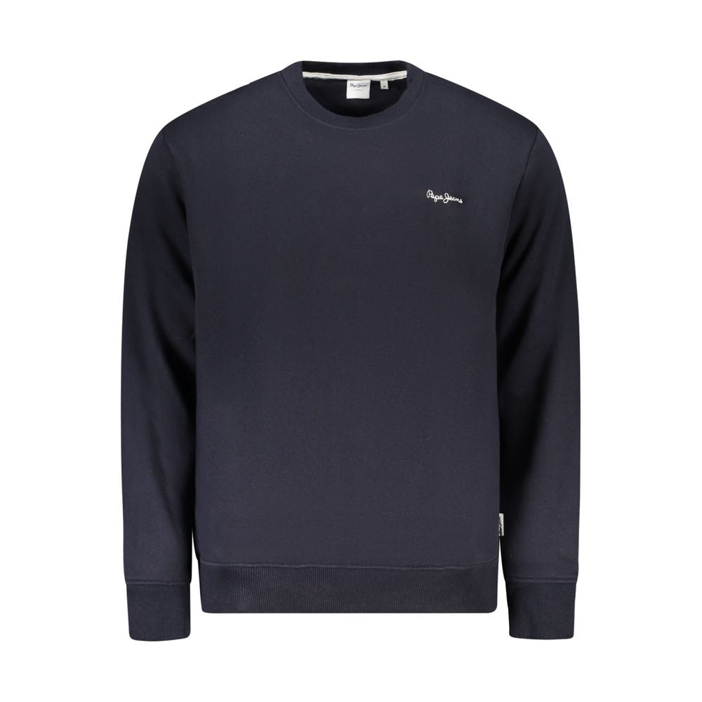 Blue Cotton Men Sweater - ventzia