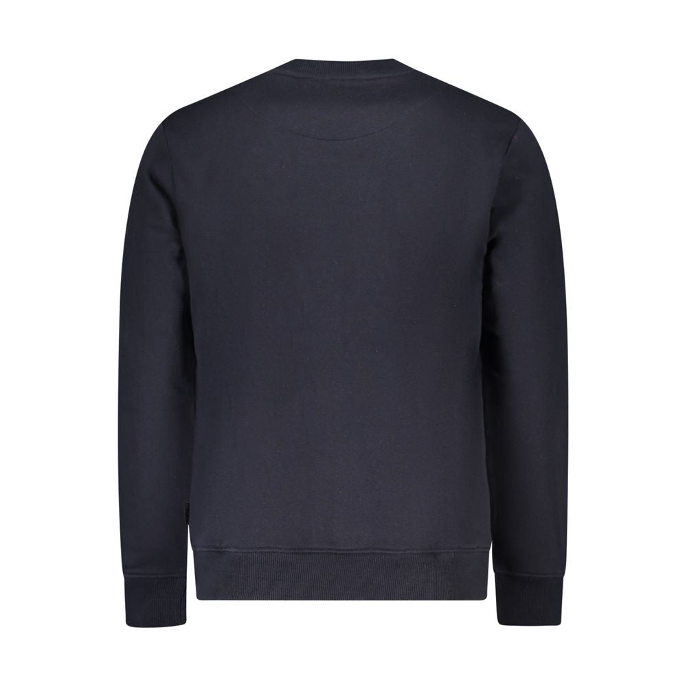 Blue Cotton Men Sweater - ventzia