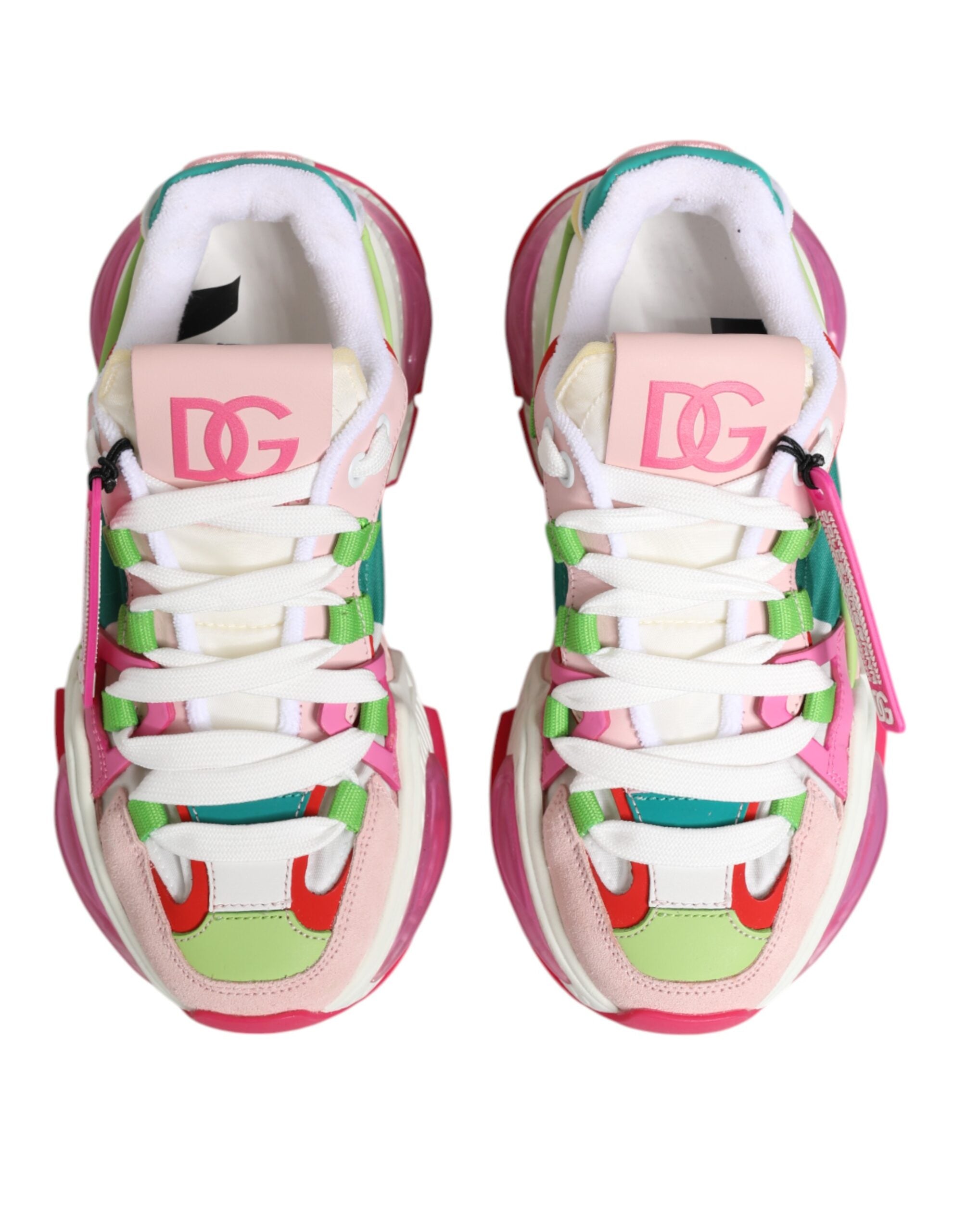 Multicolor Leather Airmaster Low Top Sneaker Shoes - ventzia