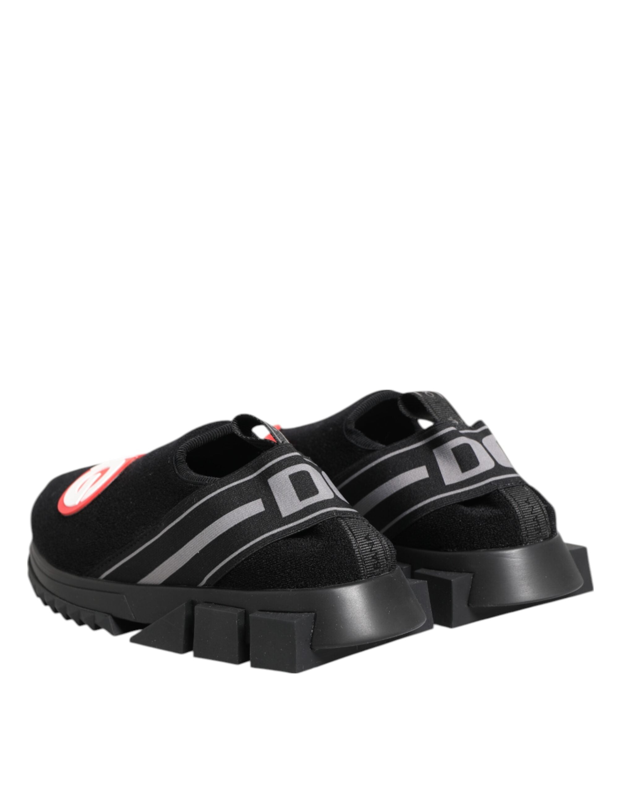 Black Grey Slip On Sorrento Sneakers Shoes - ventzia