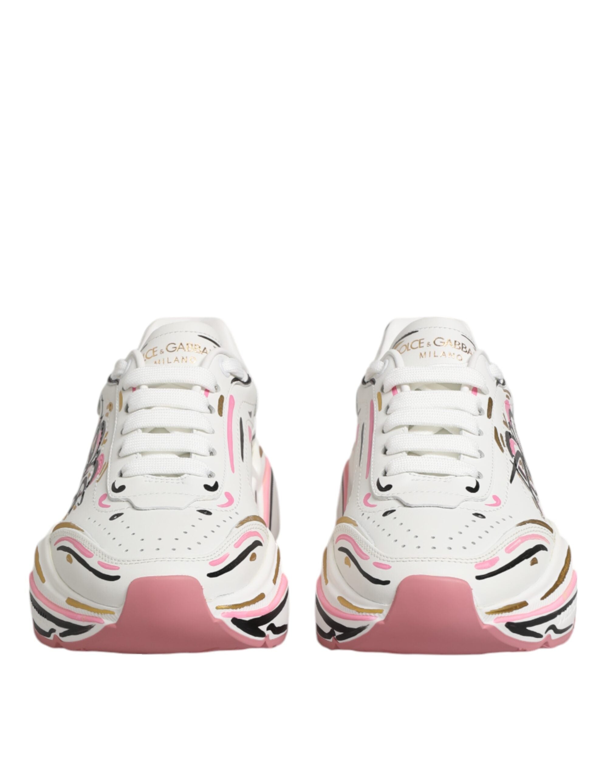 Multicolor Hand Painted DAYMASTER Sneaker Shoes - ventzia