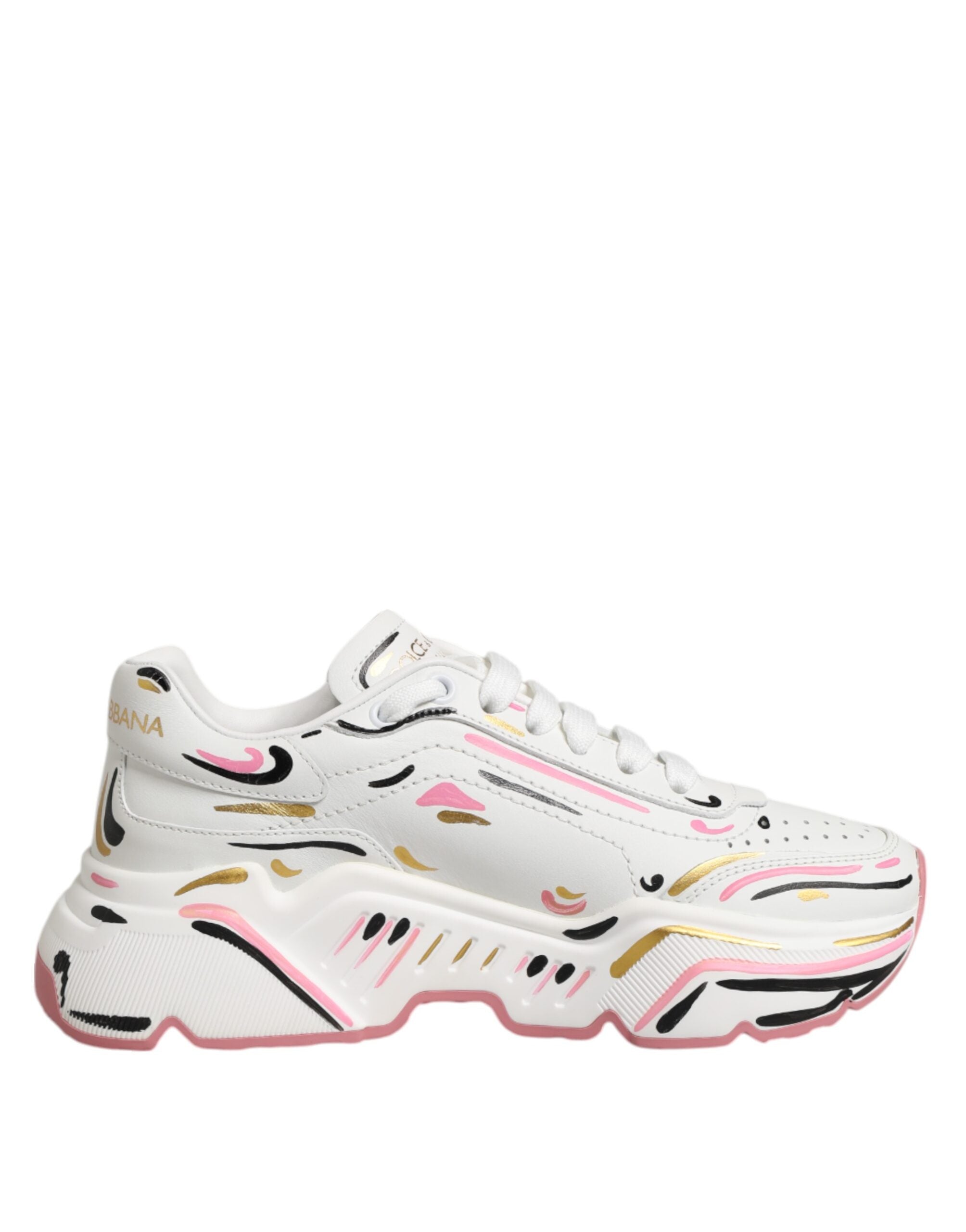 Multicolor Hand Painted DAYMASTER Sneaker Shoes - ventzia