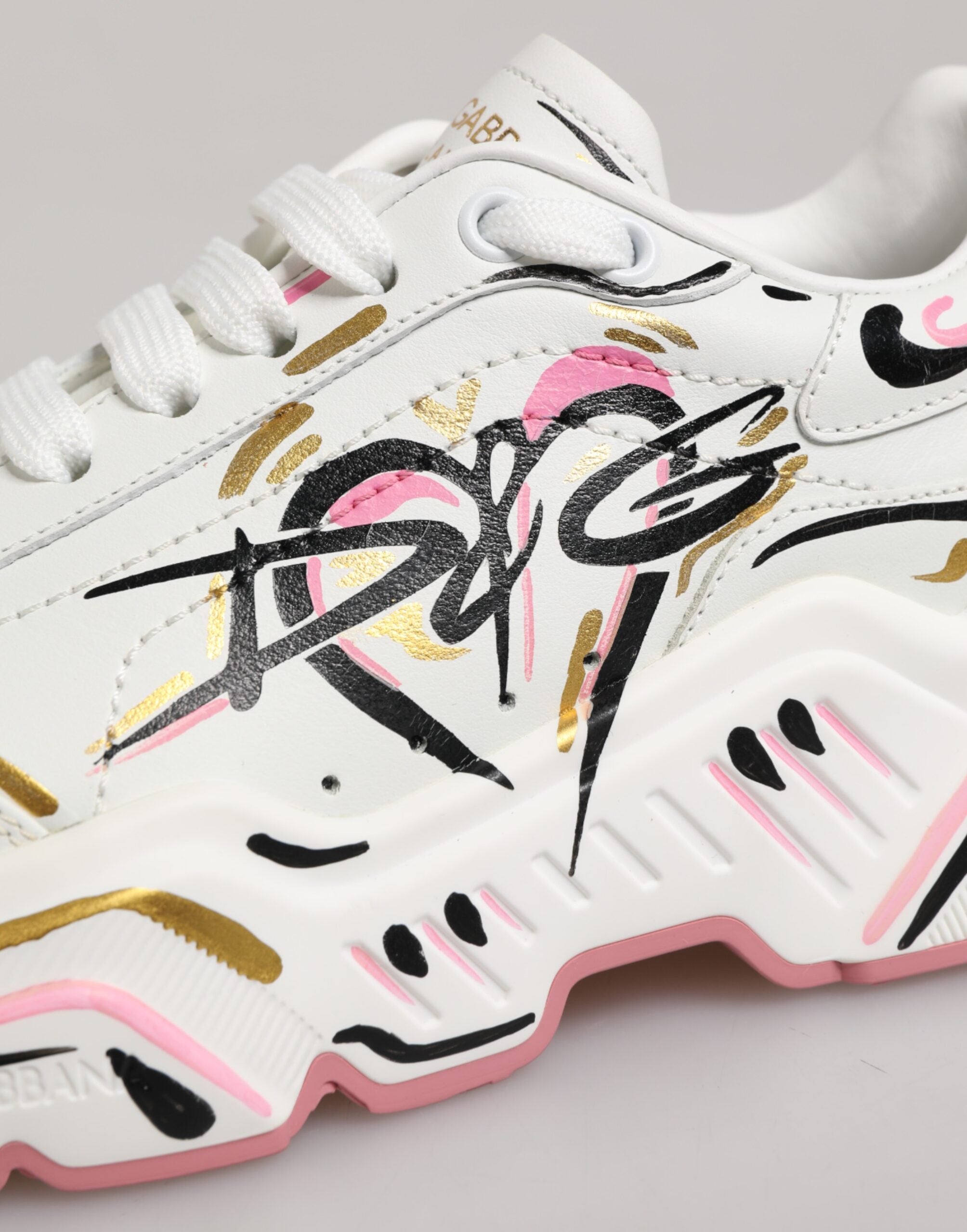 Multicolor Hand Painted DAYMASTER Sneaker Shoes - ventzia