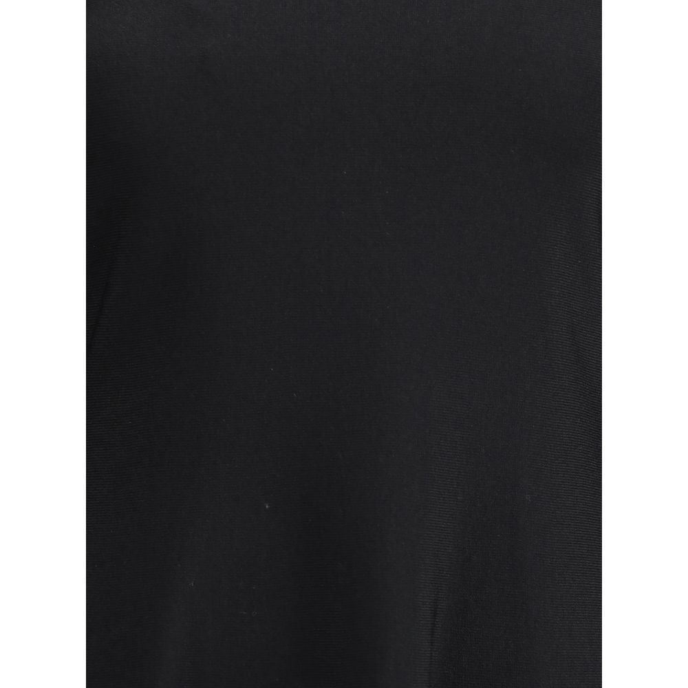 Black Viscose Casual Dress - ventzia
