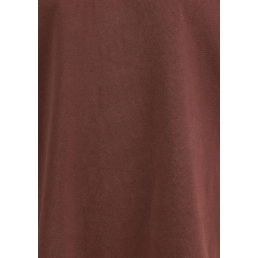 Bordeaux Cotton Long Sleeve T-Shirt - ventzia