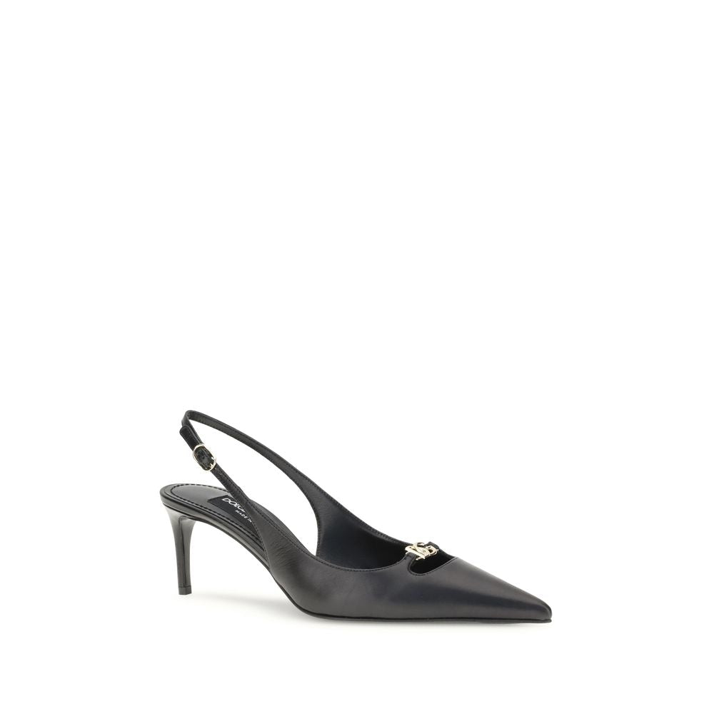 Black Goatskin High Heel Pumps - ventzia