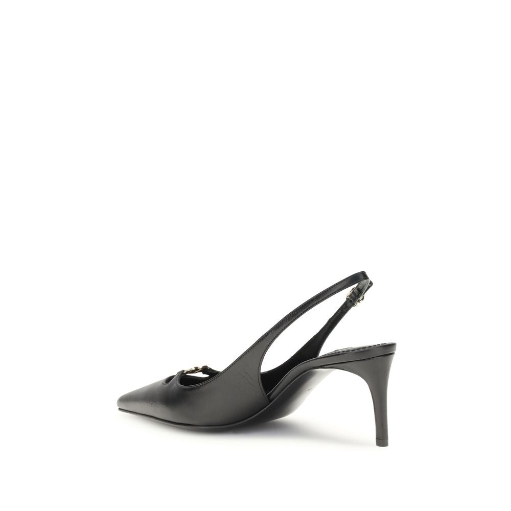 Black Goatskin High Heel Pumps - ventzia