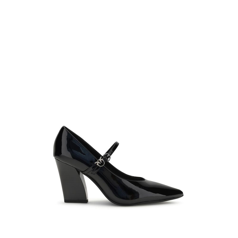 Black Calf Leather Bos Taurus High Heel Pumps - ventzia