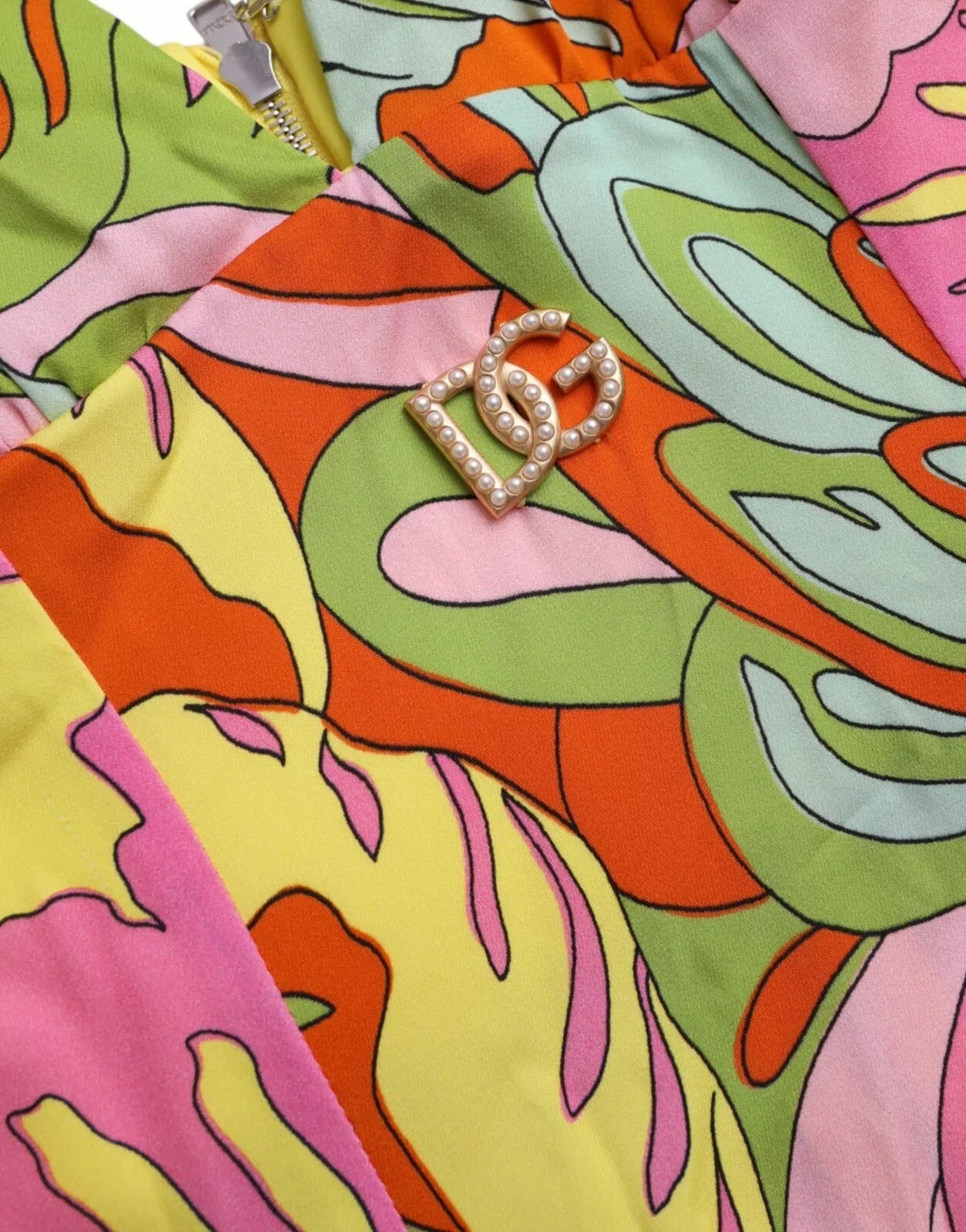 Multicolor Floral Silk Flared Mini Dress - ventzia