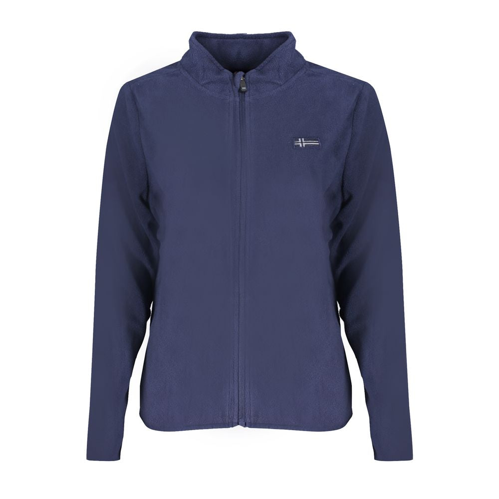 Blue Polyester Sweater - ventzia