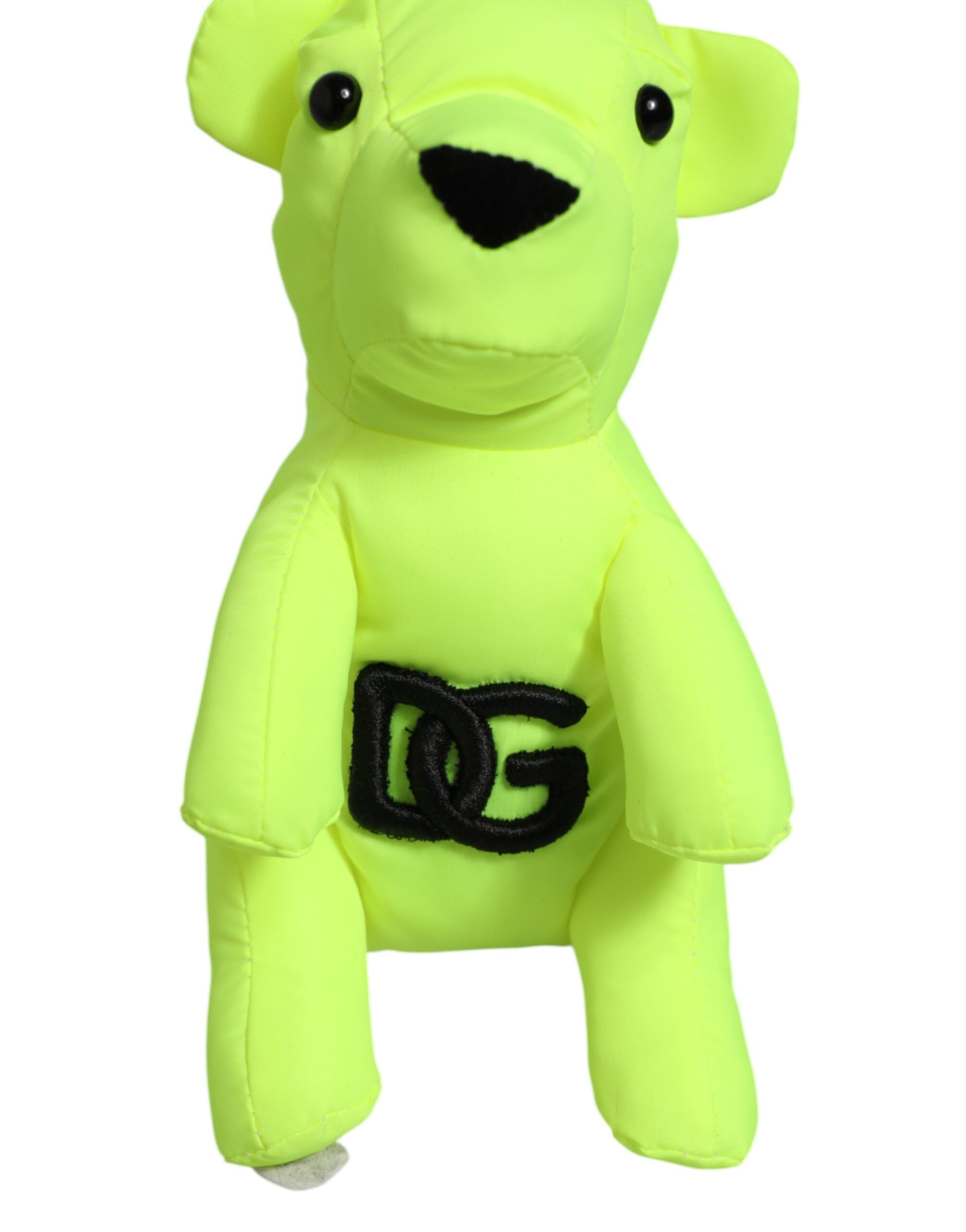 Neon Green Bear Embroidered Logo Men Keychain Clasp  Keyring - ventzia