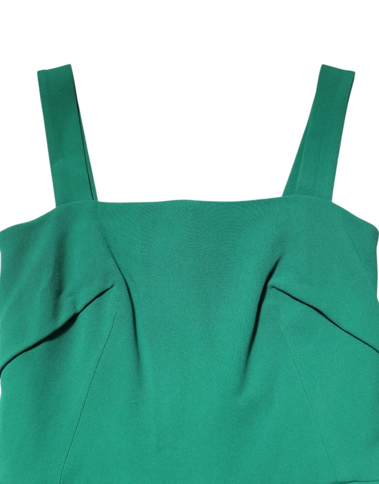Dark Green Sleeveless Rayon Bodycon Dress - ventzia