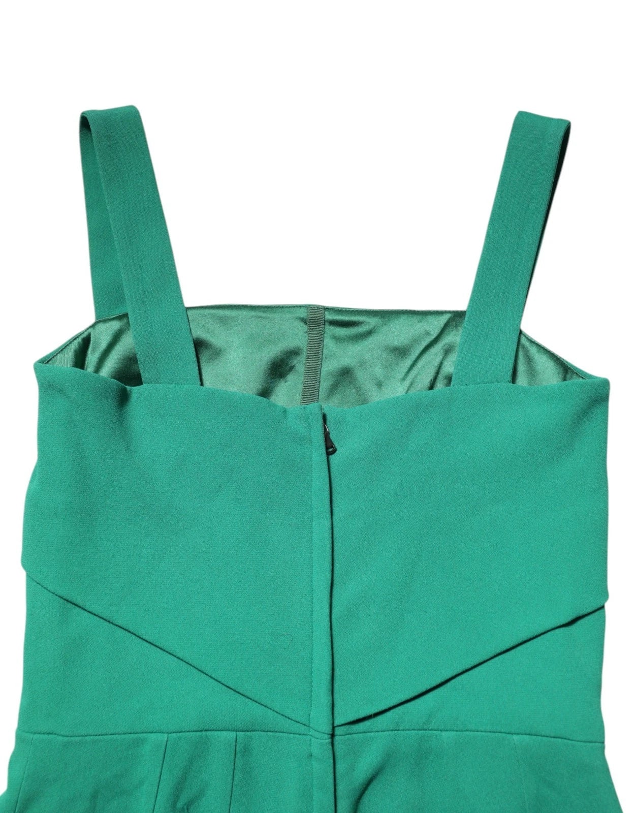 Dark Green Sleeveless Rayon Bodycon Dress - ventzia