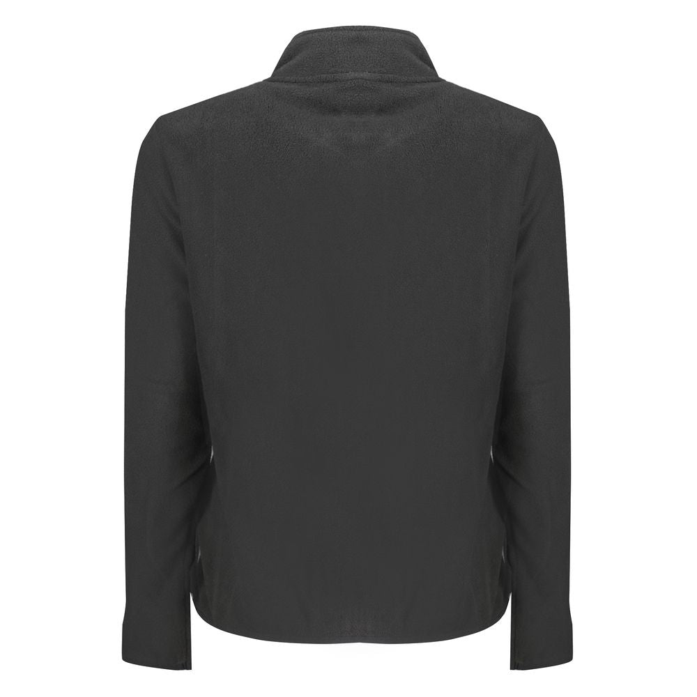 Black Polyester Sweater - ventzia