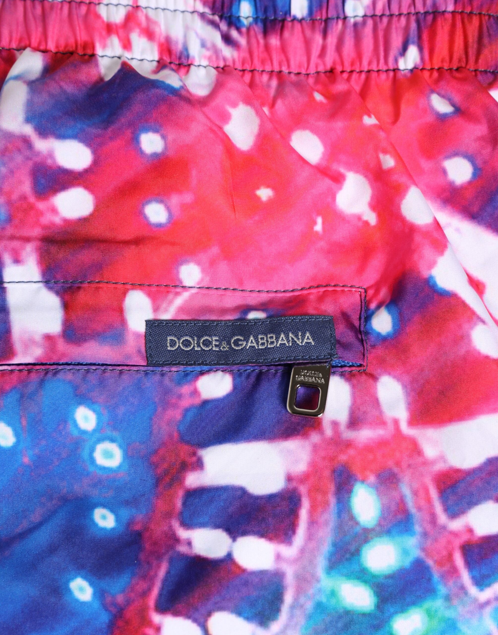Multicolor Neon Print Polyester Shorts Swimwear - ventzia