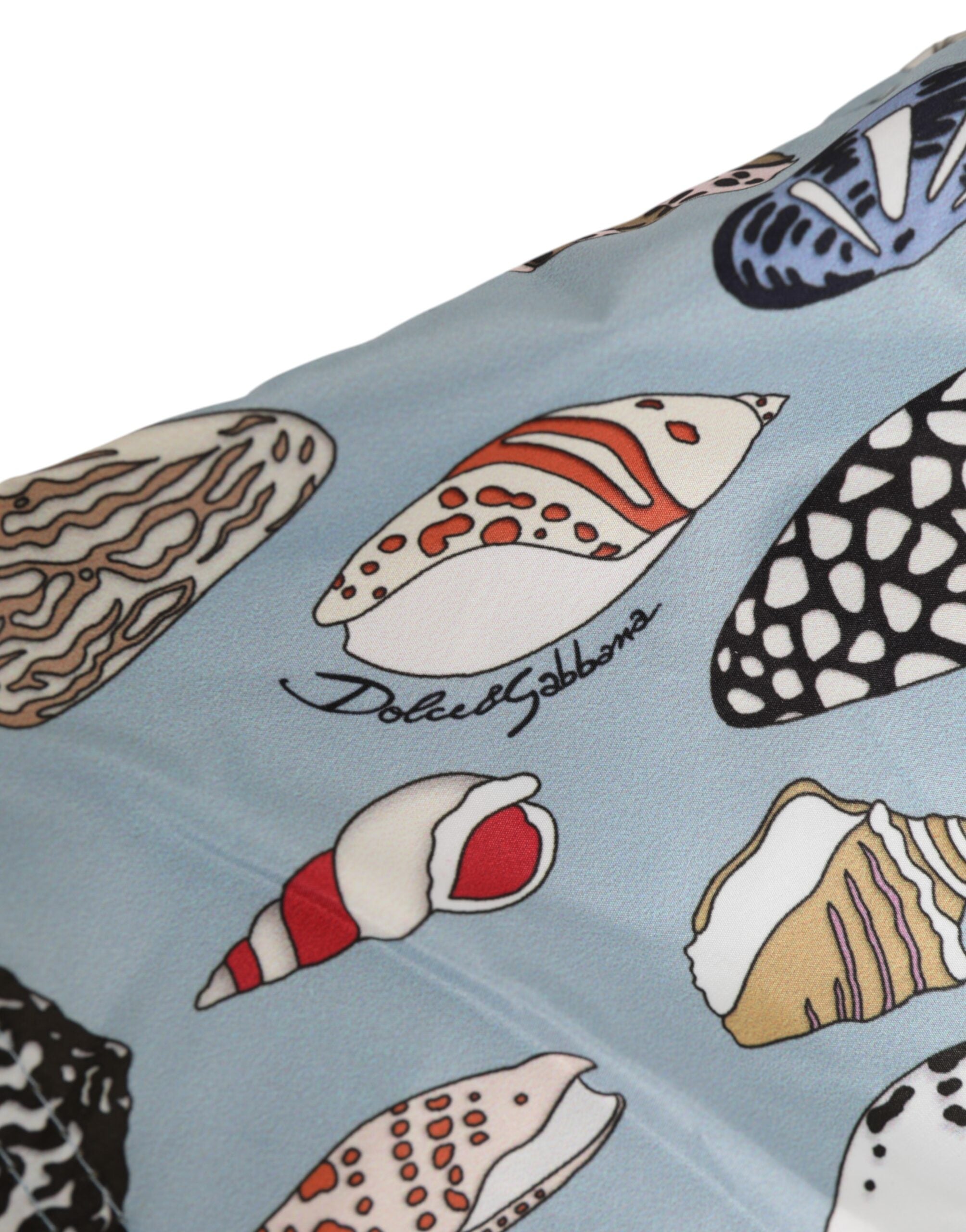 Blue Seashell Print Nylon Men Shorts Swimwear - ventzia
