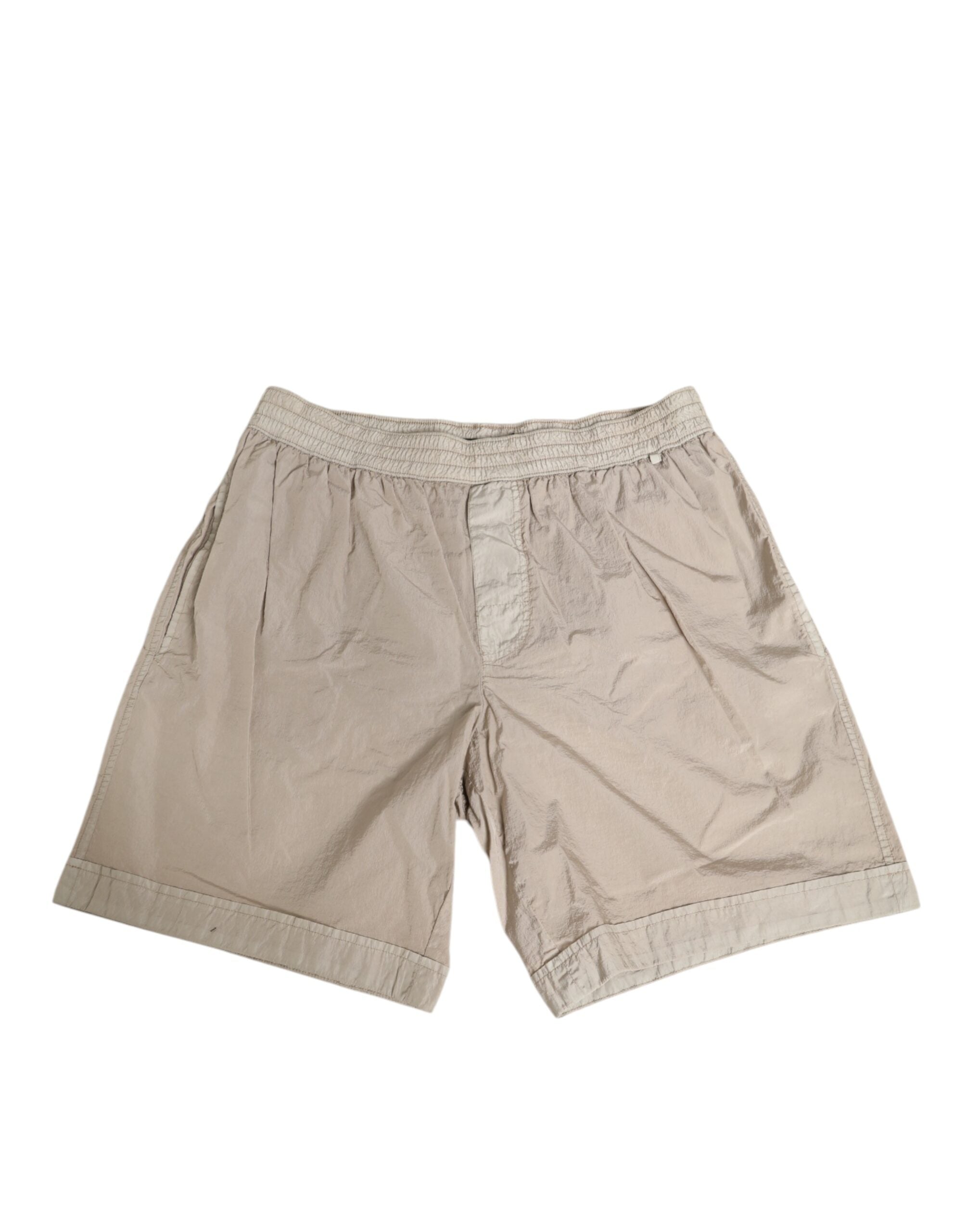 Beige Nylon Beachwear Men Boxer Short Swimwear - ventzia