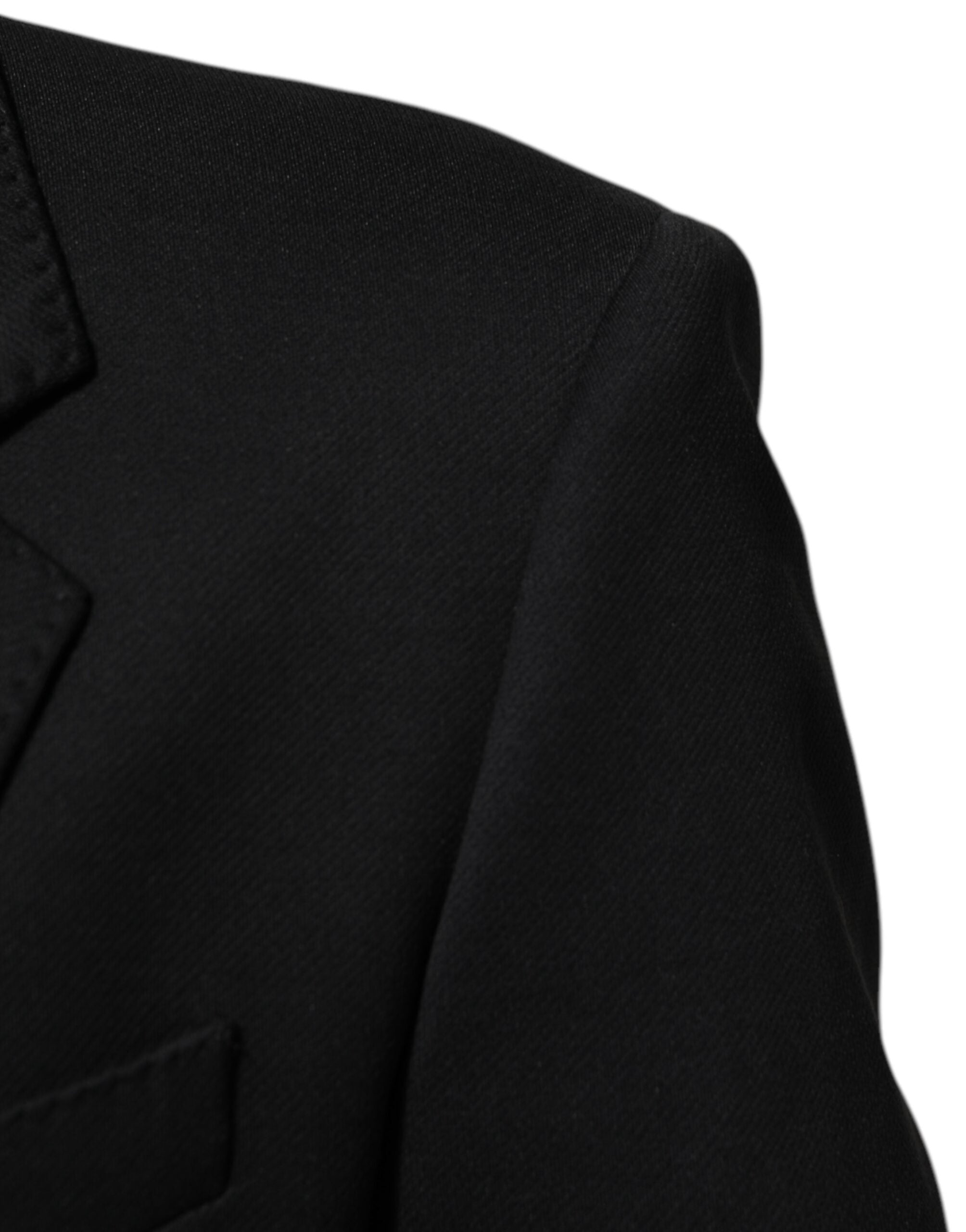 Dark Blue Cotton Men Jacket Coat Blazer Suit - ventzia