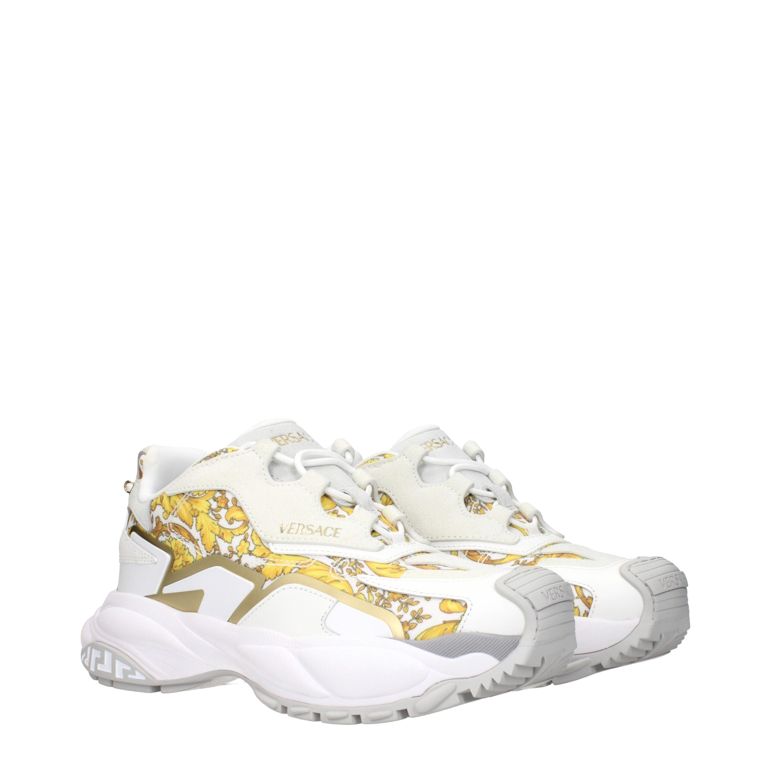 Gold Fabric Low Tops