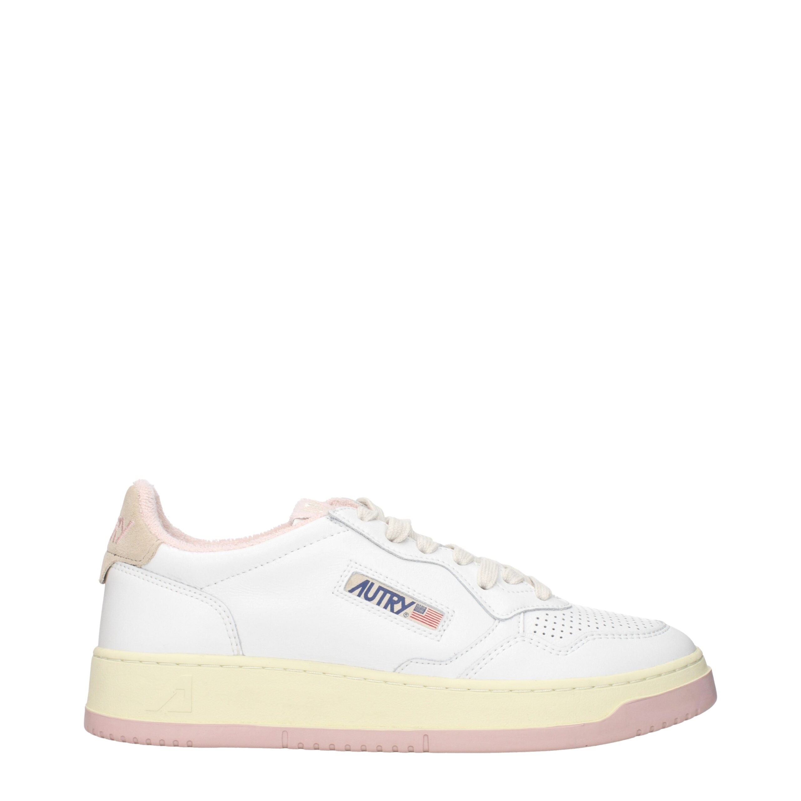 White Leather Low Tops
