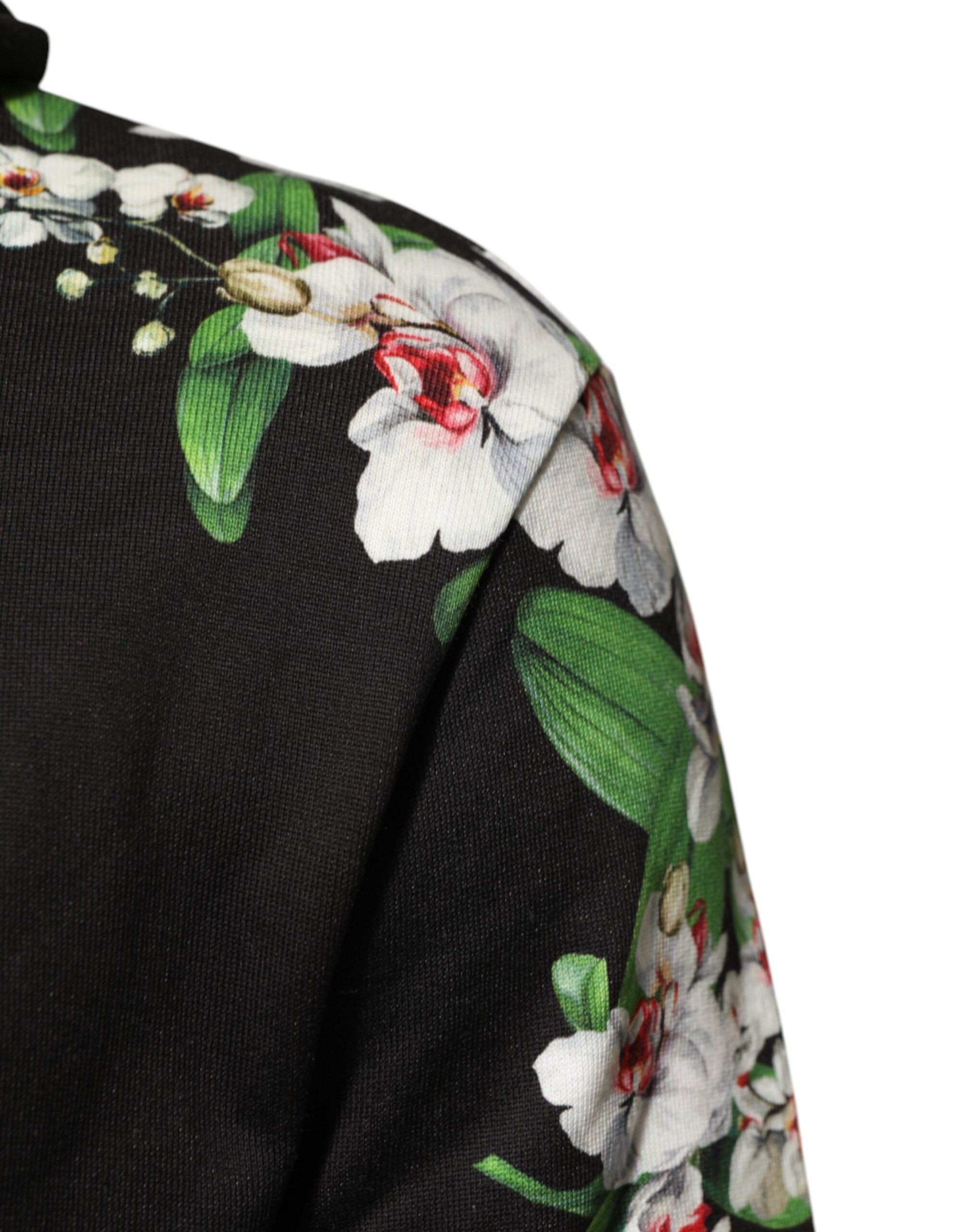 KING Black Orchid Floral Crown Logo Hoodie Sweater - ventzia