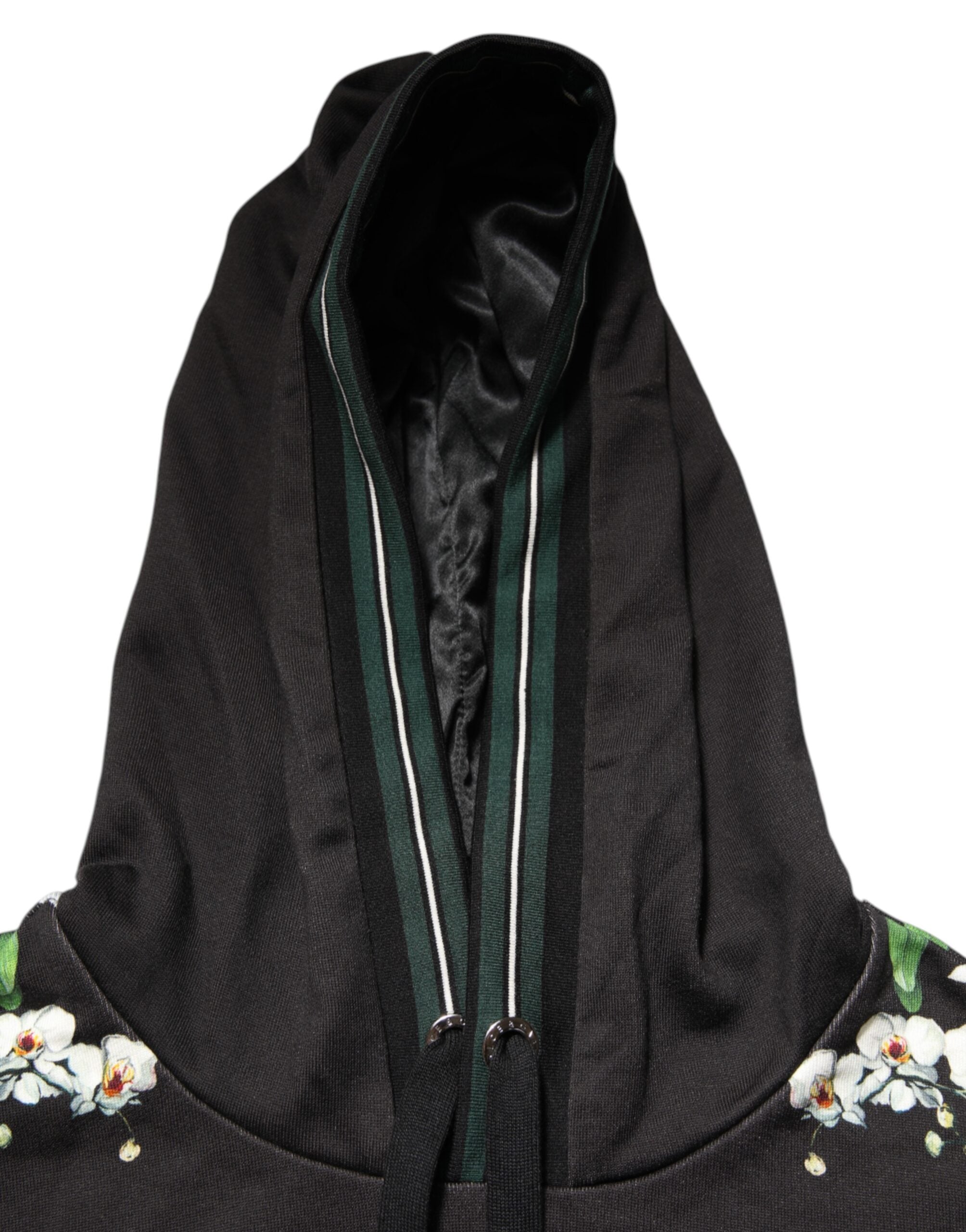 KING Black Orchid Floral Crown Logo Hoodie Sweater - ventzia