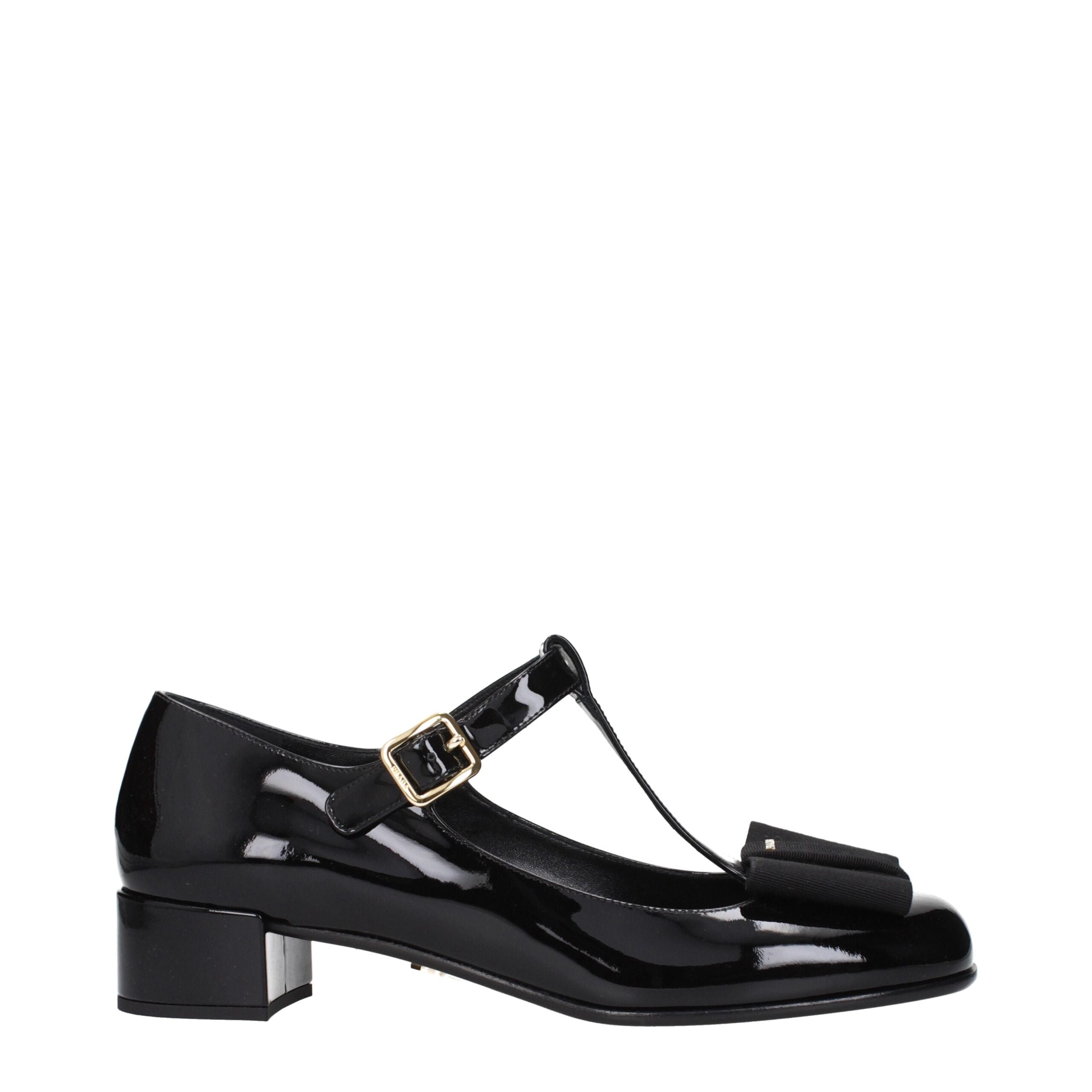 Black Leather Ballet Flats