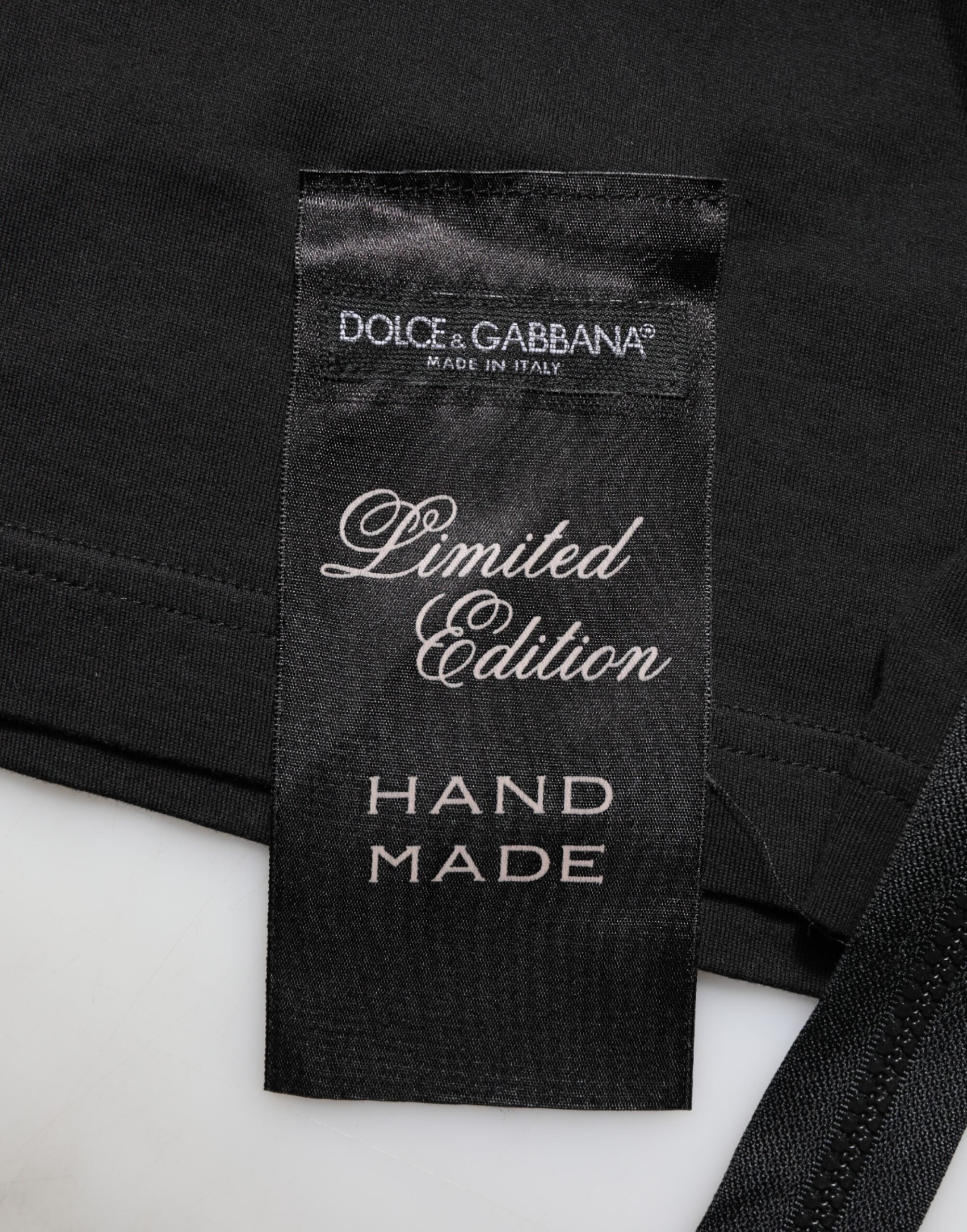 Black Cotton Sleeveless Tank Top DG Logo Men T-shirt - ventzia