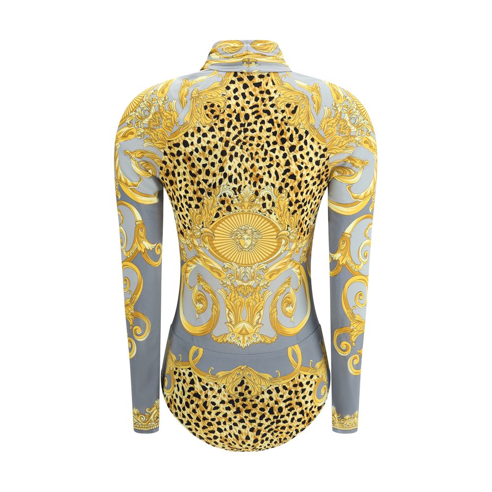 Leopard draped Bodysuit