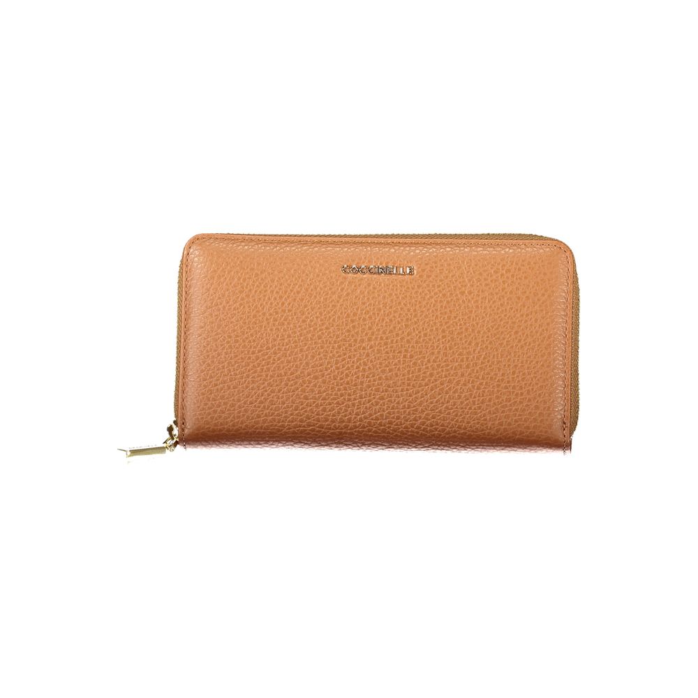 Brown Leather Women Wallet - ventzia