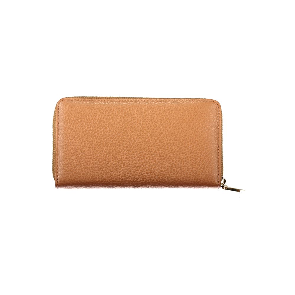 Brown Leather Women Wallet - ventzia