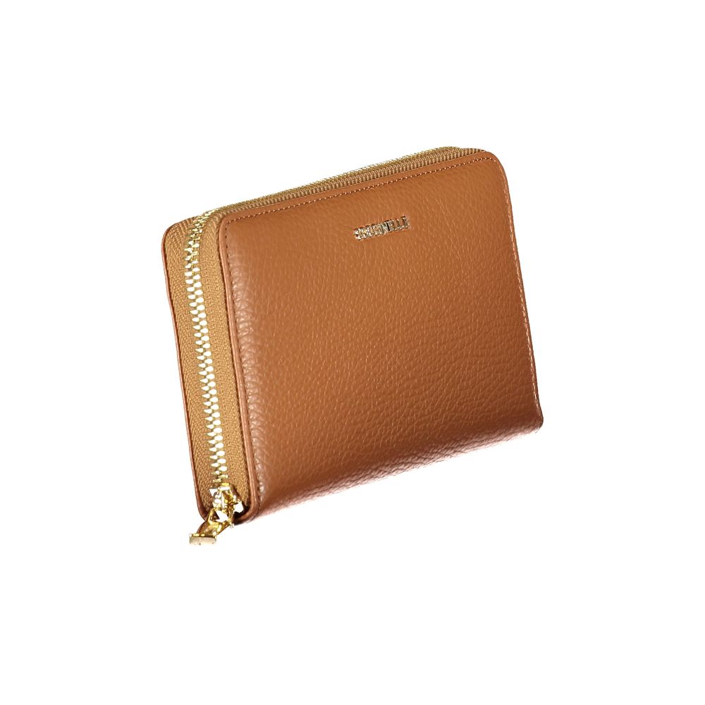 Brown Leather Women Wallet - ventzia
