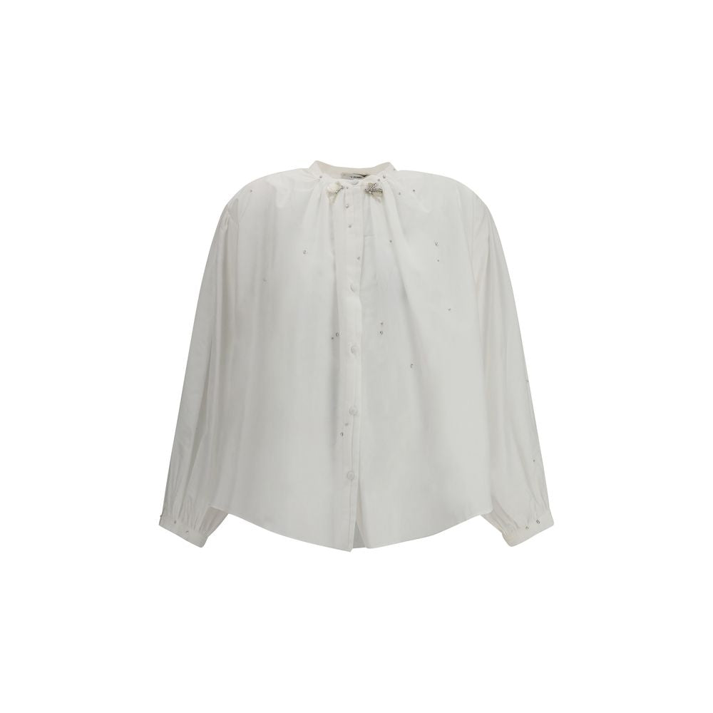 Voile Shirt with embroidery - ventzia
