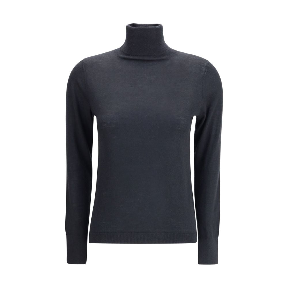 Black Cashmere Turtleneck - ventzia