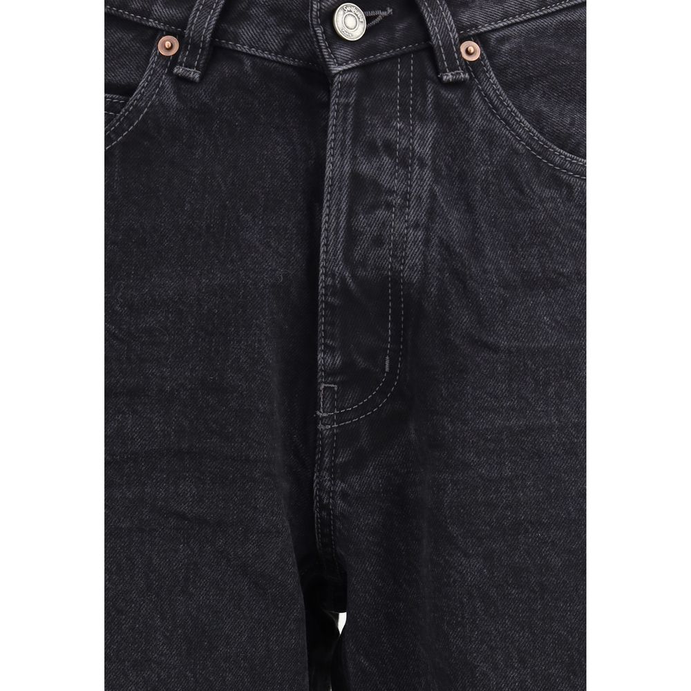 Black Cotton Slim Fit Jeans - ventzia