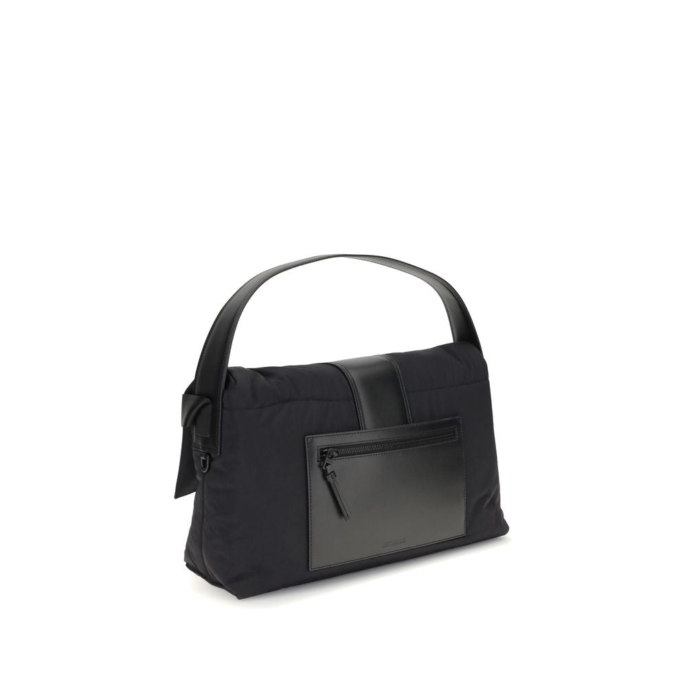 Black Nylon Shoulder Bag - ventzia
