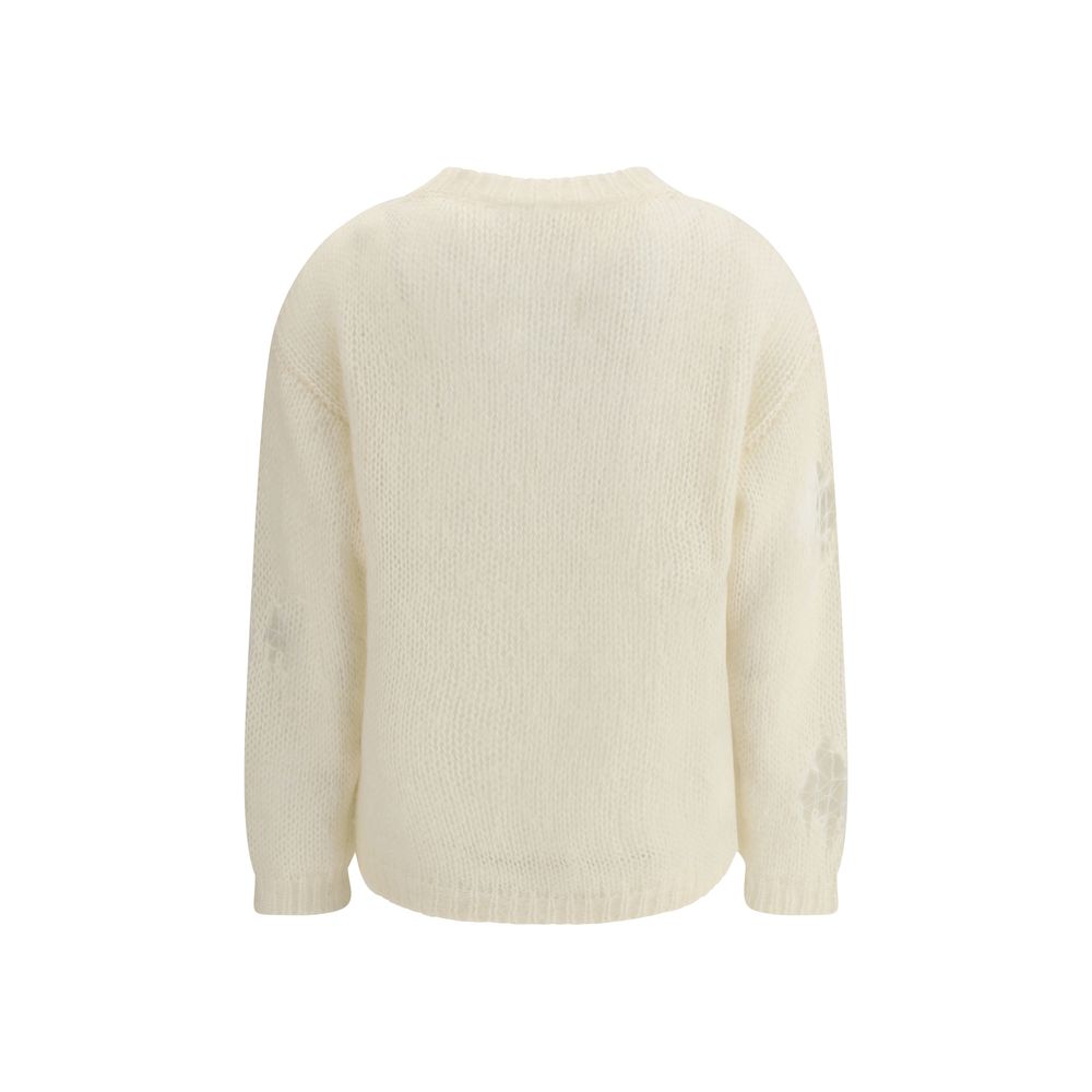 Cream Mohair Sweatshirt - ventzia