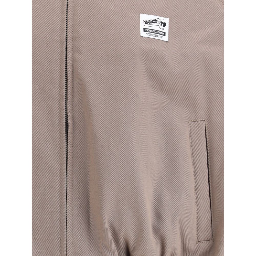 Bicolor Cotton Full-Length Jacket - ventzia