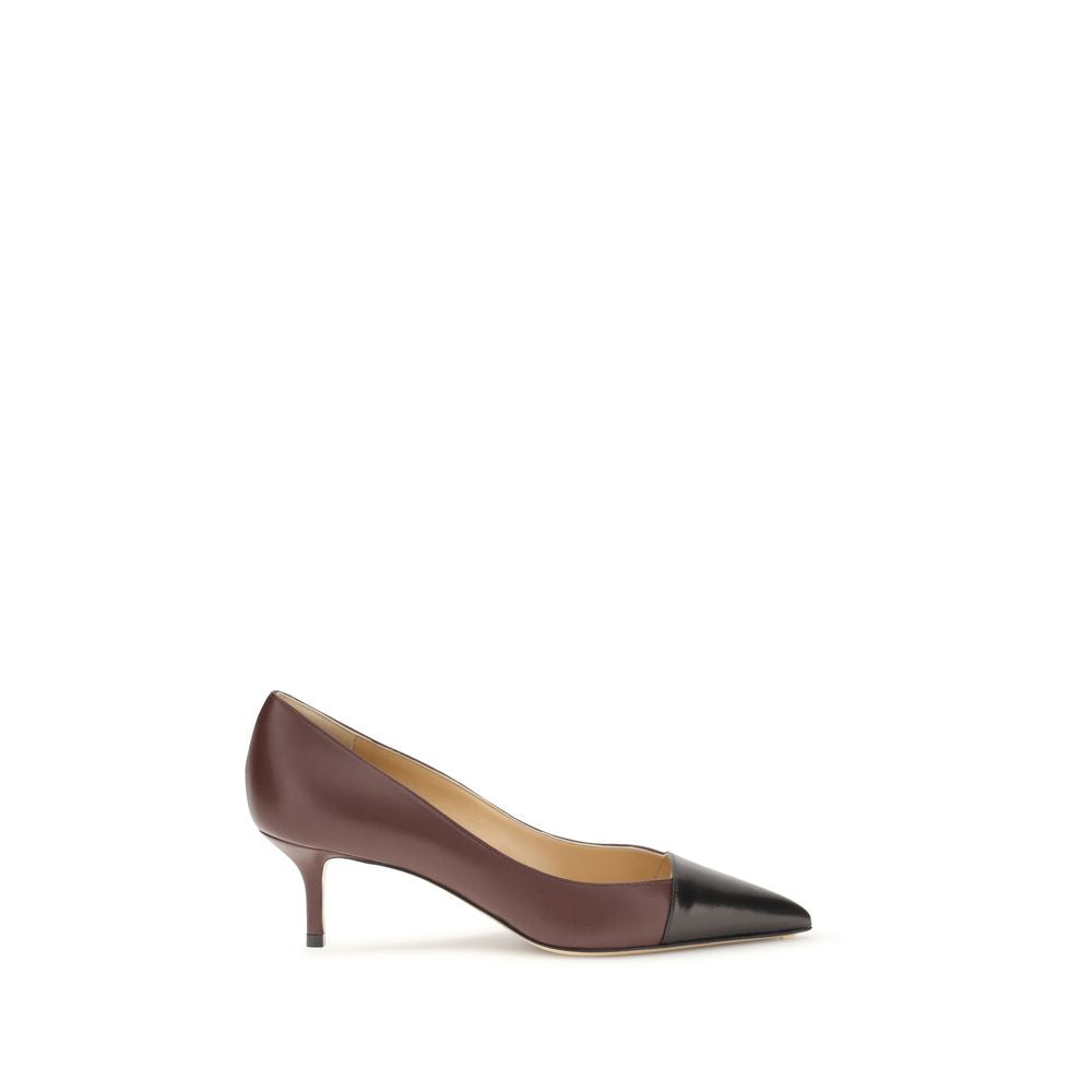 Multicolor Calf Leather Bos Taurus Mid Heel Pumps - ventzia