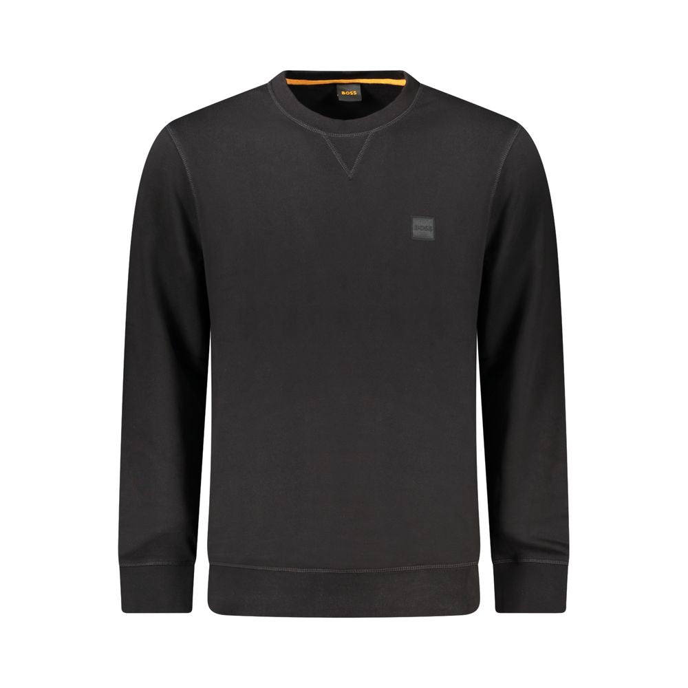 Black Cotton Men Sweater - ventzia