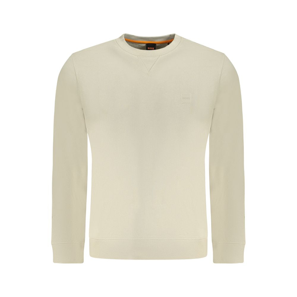 Beige Cotton Sweater - ventzia