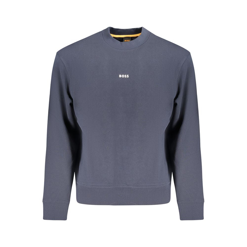 Blue Cotton Men Sweater - ventzia