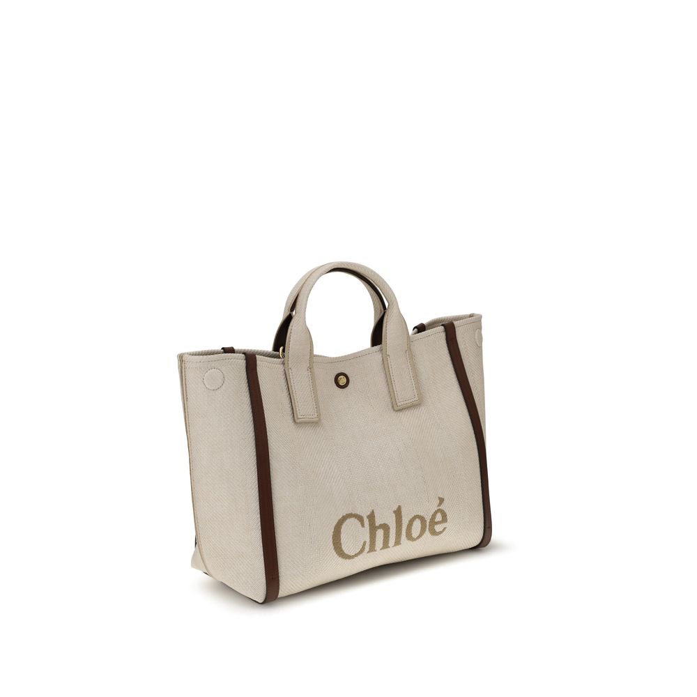 Beige Cotton Shoulder Bag - ventzia