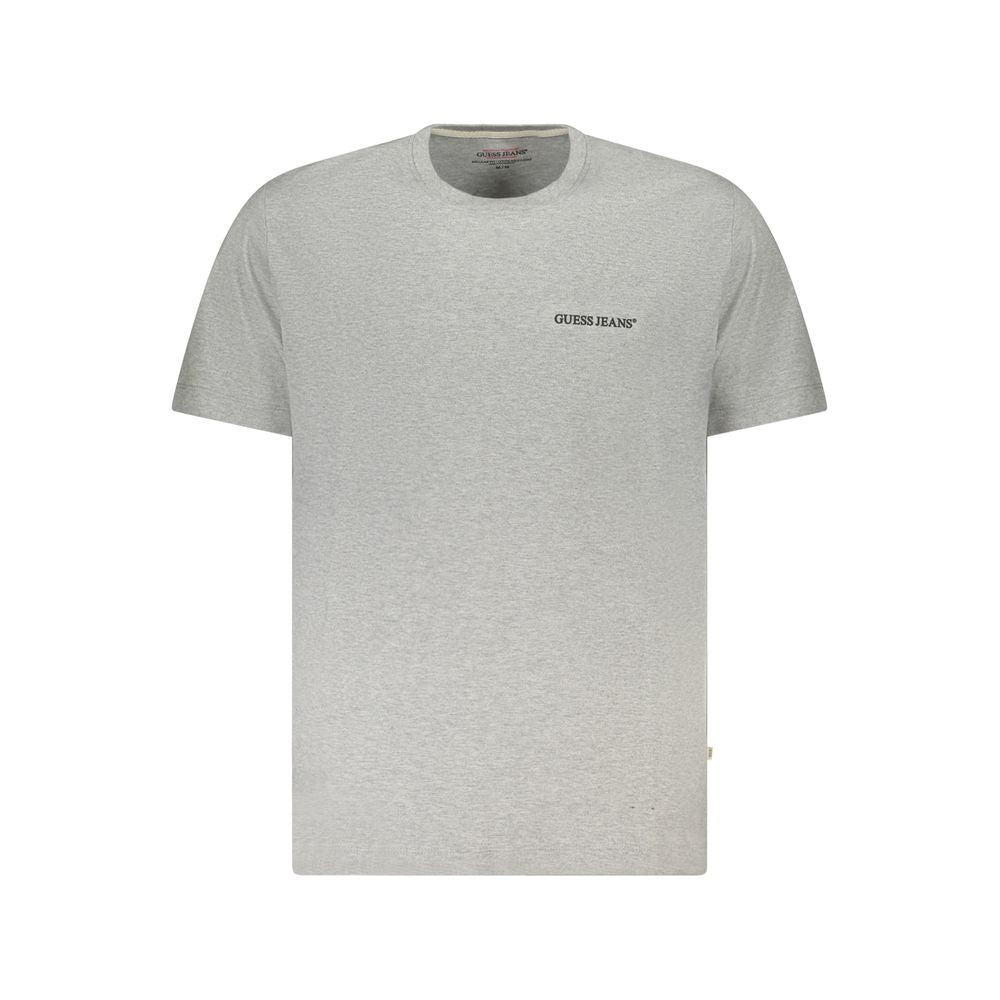 Gray Cotton Men T-Shirt - ventzia