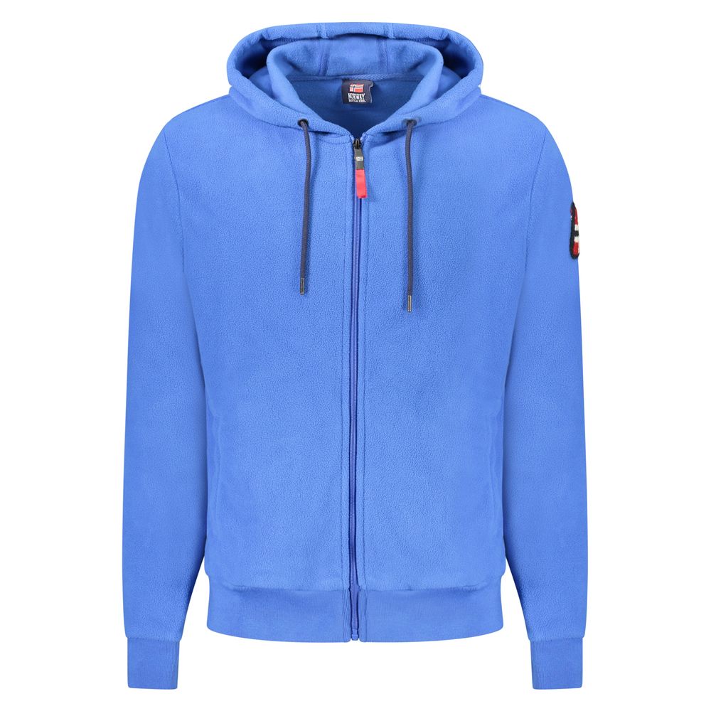 Blue Polyester Men Sweater - ventzia
