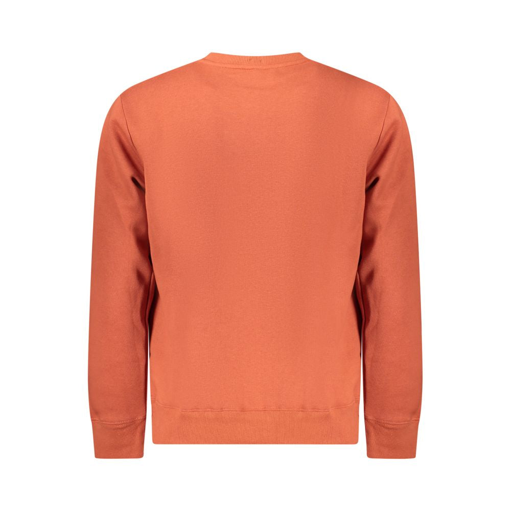 Orange Cotton Men Sweater - ventzia