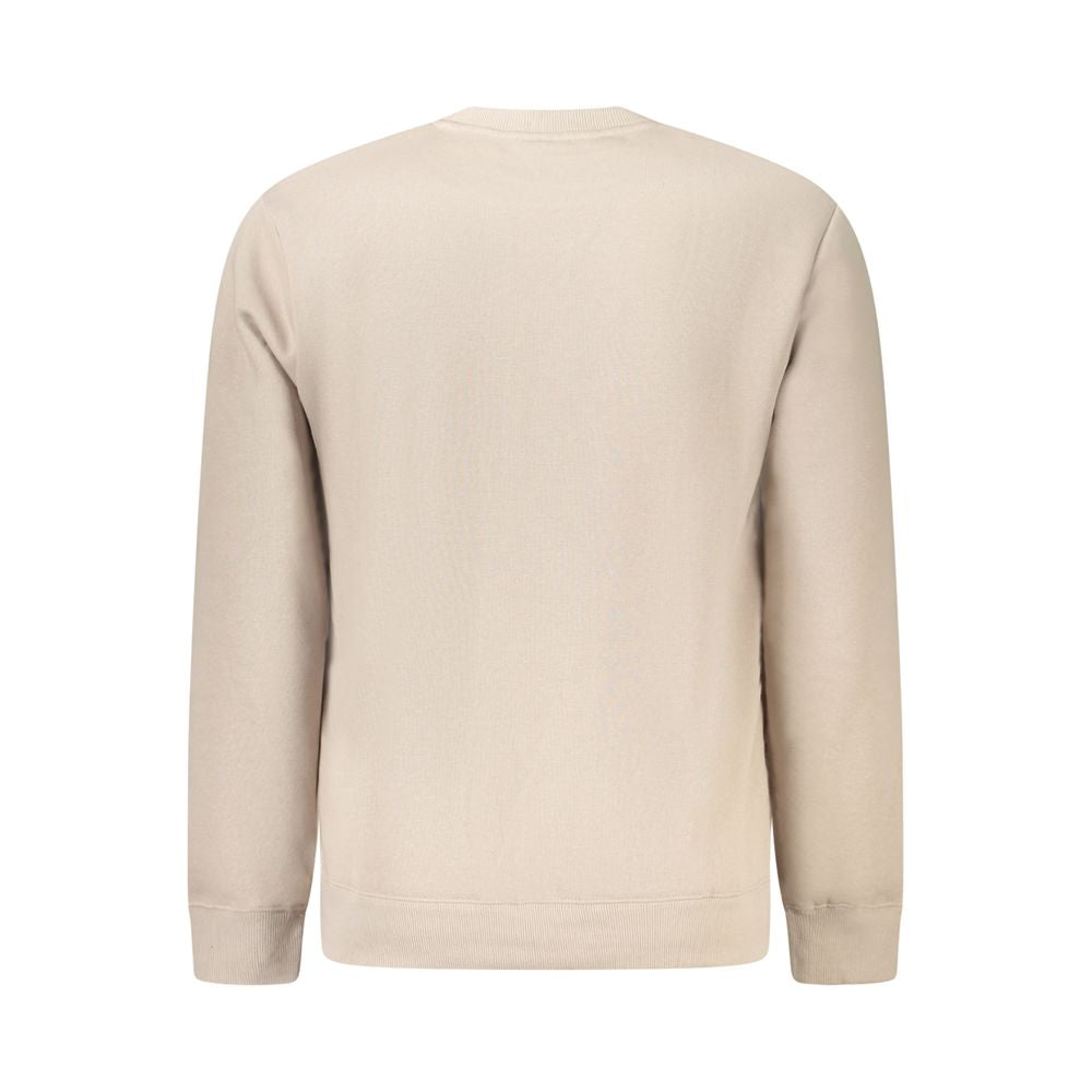 Beige Cotton Men Sweater - ventzia
