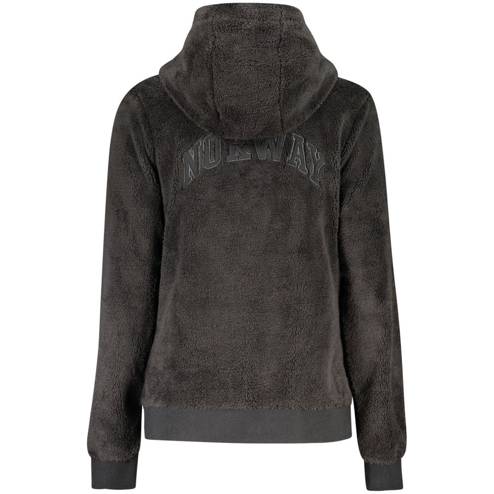 Black Polyester Women's Jacket - ventzia