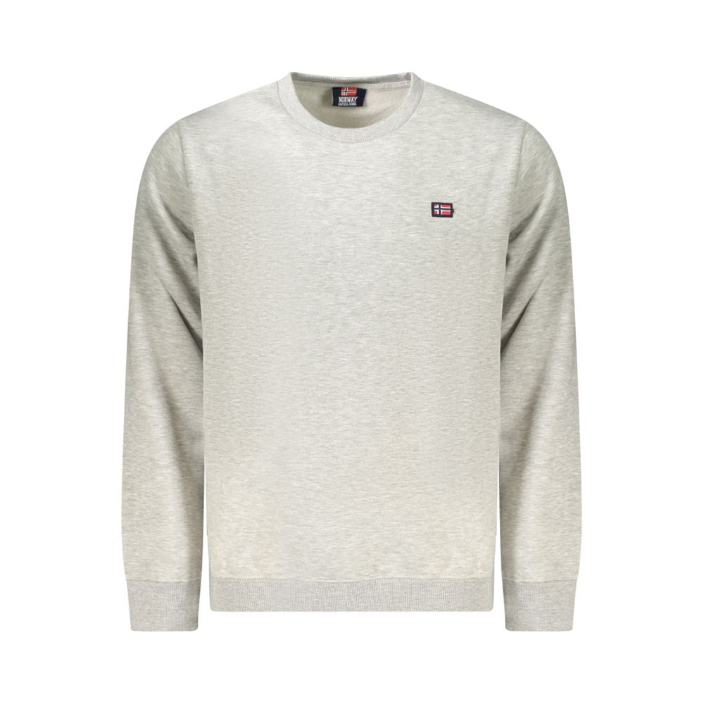 Gray Cotton Men Sweater - ventzia